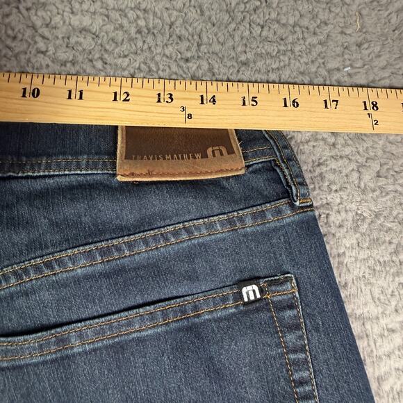 Travis Mathew Legacy Featherweight Jeans Mens 30x32 Blue Denim 1MAA190 - Picture 6 of 9